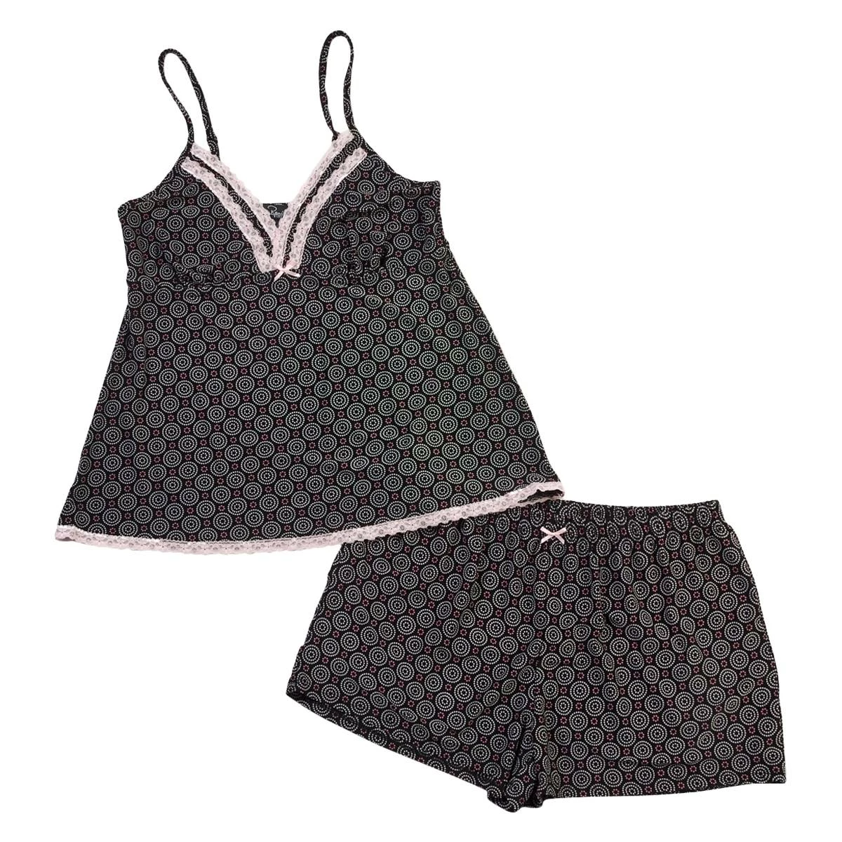 Pajamas Womens René Rofé Geometric Lace Trim Cami Pajama Set 3 Pajamas Womens René Rofé Geometric Lace Trim Cami Pajama Set