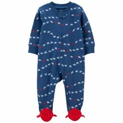 Pajamas Baby Boy (NB-9M) Carter’s® Crab 2-Way Zip ILock Sleep N Play