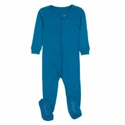 Baby Unisex (NB-24M) Leveret Solid Footie Pajamas