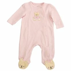 Pajamas Baby Girl (NB-9M) Little Me Sweet Bear Girl Footie Sleeper