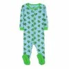 Baby Unisex (6-24M) Leveret Frog Print Footie Pajamas