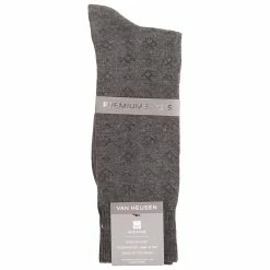 Underwear & Socks Mens Van Heusen® Arrow Single Pair Socks - Dark Grey Heather