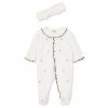 Pajamas Baby Girl (NB-9M) Little Me Rosebud Footed Sleeper With Headband -Nautica Sales Store 566ddceb fd4e 4ef9 bd0e 20cdff505415