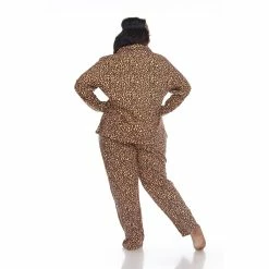 Pajamas Plus Size White Mark 3pc. Brown Cheetah Pajama Set -Nautica Sales Store 59d665f6 85df 4009 8d61 e8f0da22594b