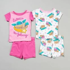 Pajamas Toddler Girl 4pc. Yoda Shorts Pajama Set
