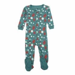 Baby Unisex (NB-24M) Leveret Fish Tank Print Footie Pajamas