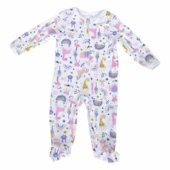 Pajamas Baby Girl (NB-9M) Emporio Baby Rainbow Animal Footie Sleeper