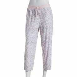 Pajamas Womens René Rofé Leopard Capri Pajama Pants
