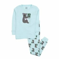 Pajamas Baby Unisex (12-24M) Leveret Cotton Koala Print Pajama Set