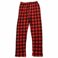 Pajamas Boys (8-20) Tuff Guys Plaid Holiday Plush Pajama Pants - Red