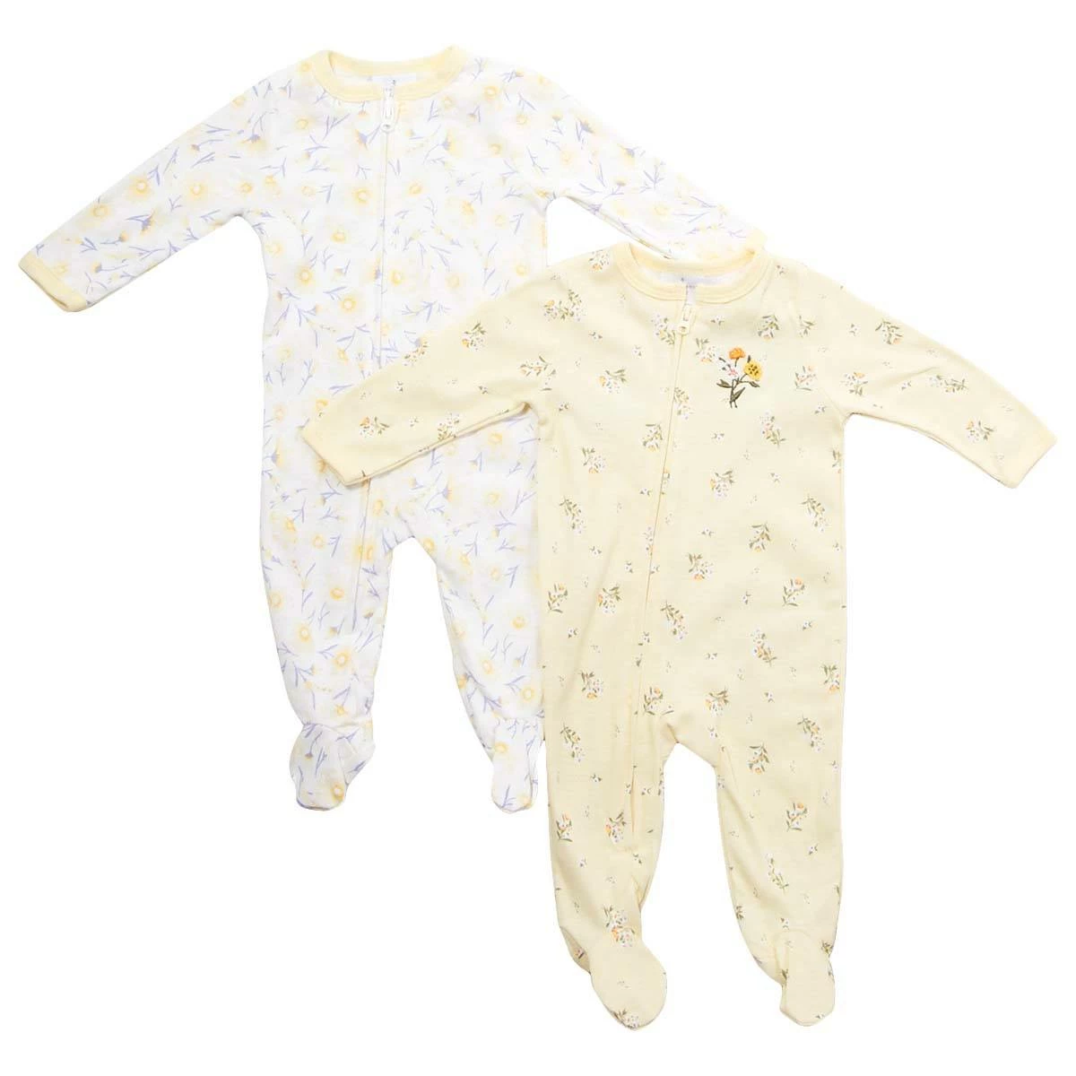Pajamas Baby Girl (3-9M) Laura Ashley® 2pk. Yellow Floral Sleepers 3 Pajamas Baby Girl (3-9M) Laura Ashley® 2pk. Yellow Floral Sleepers