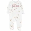 Pajamas Baby Girl (NB-9M) Carter’s® Lil Sister 2-Way Zip Sleep N Play -Nautica Sales Store 6682717f 0cad 46ee a0e6 9deeae84b55d