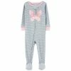 Pajamas Toddler Girl Carter’s® 1pc. Butterfly And Stripe Foot Sleeper -Nautica Sales Store 66bfbc0c ca79 4b21 99f1 29759f112d27