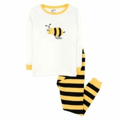 Pajamas Baby Unisex (6-24M) Leveret Cotton Bumble Bee Pajama Set