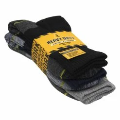 Underwear & Socks Mens 3pk. Heavy Duty Work Assorted Socks