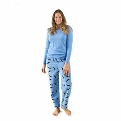 Pajamas Womens Leveret Penguin Pajama Set