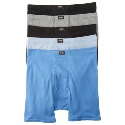 Underwear & Socks Mens Hanes® Ultimate® 5pk. Covered Waistband Boxer Briefs