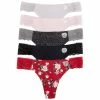 Underwear Womens Vince Camuto 5pk. Thong Panties With Lace VCO83305B