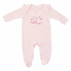 Pajamas Baby Girl (NB-9M) Quiltex Bunny Hello Sleeper