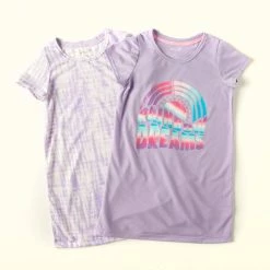 Pajamas Girls (7-16) René Rofé 2pk. Rainbow Dreams Tie Dye Nightgowns