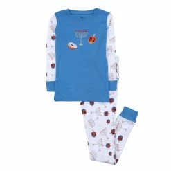 Pajamas Toddler Leveret Cotton Menorah Print Pajama Set