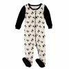Baby Unisex (NB-24M) Leveret Panda Print Footie Pajamas