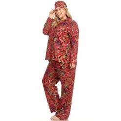 Pajamas Plus Size White Mark 3pc. Red Leopard Pajama Set 10 Pajamas Plus Size White Mark 3pc. Red Leopard Pajama Set -Nautica Sales Store 76641e58 525d 49ac 8220 a5b2b23de302