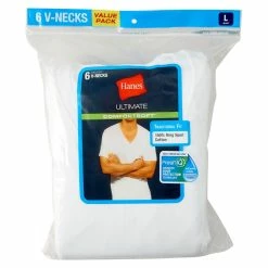 Underwear Mens Hanes® Ultimate® 6pk. V-Neck T-Shirts