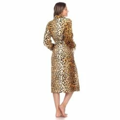 Pajamas Plus Size White Mark Leopard Cozy Lounge Robe -Nautica Sales Store 7859c8d6 bbc5 4e49 bedc cadeb8fe49b0