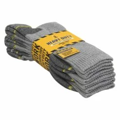 Underwear & Socks Mens 3pk. Heavy Duty Work Socks - Grey