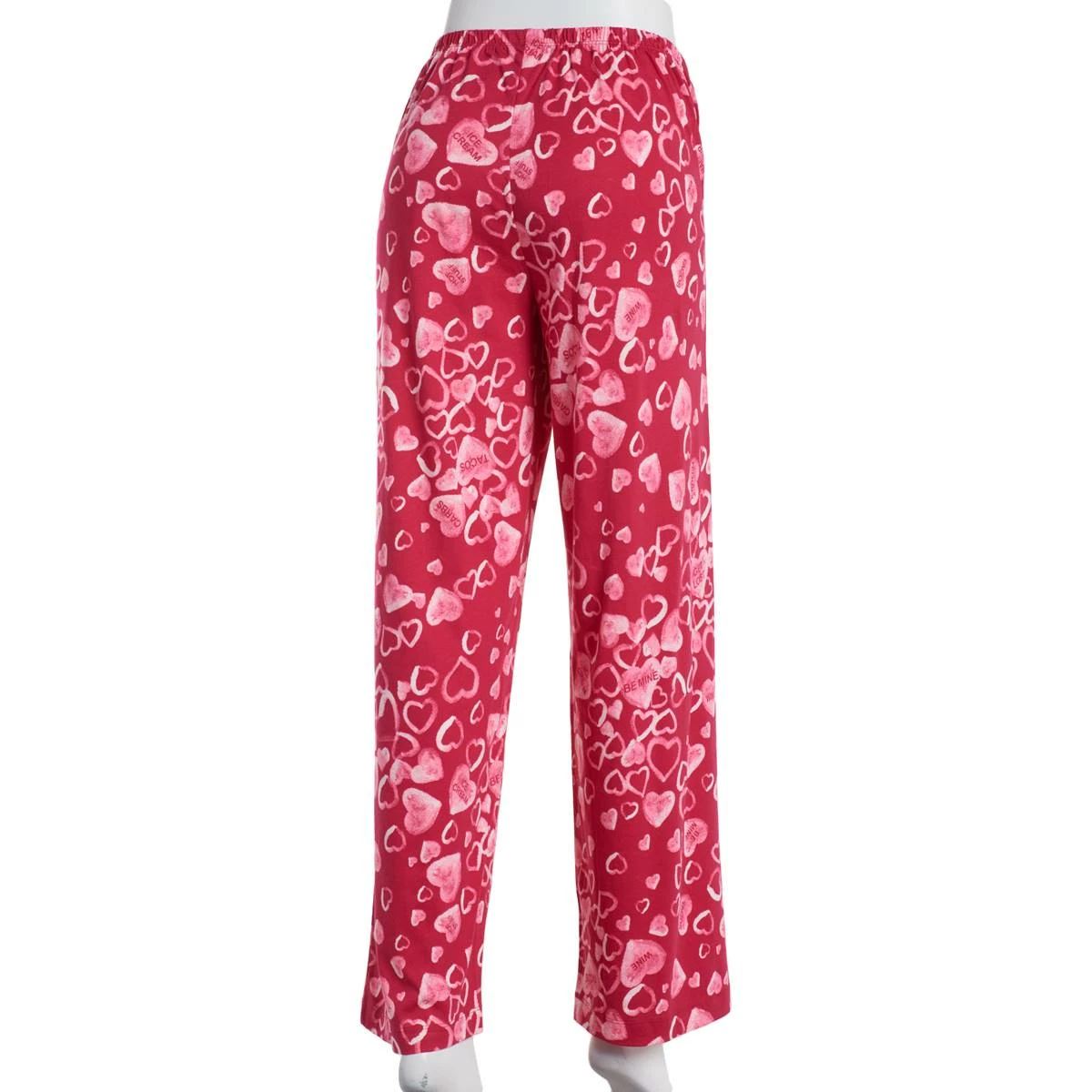 Pajamas Plus Size HUE® Knit Chatty Candy Hearts Classic Pajama Pants 4 Pajamas Plus Size HUE® Knit Chatty Candy Hearts Classic Pajama Pants - Image 2