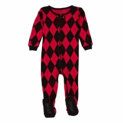 Baby Unisex (NB-24M) Leveret Footie Argyle Pajamas