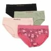 Girls (7-16) Bebe 4pk. Logo Hipster Underwear
