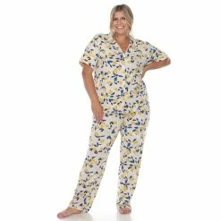 Pajamas Plus Size White Mark Lemon Pajama Set -Nautica Sales Store 82fb7553 e714 4f96 8b60 81f1facb5354