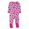 Toddler Girl Leveret Elephant Print Footie Pajamas