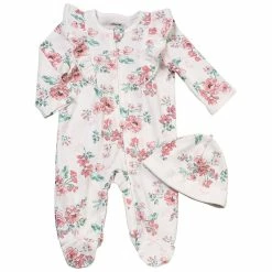 Baby Girl (NB-9M) Little Me Whimsical Floral Footie Pajamas