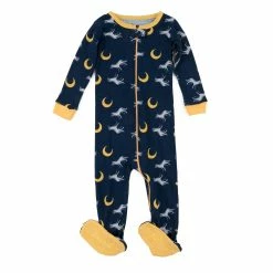 Toddler Unisex Leveret Wolf And Moon Footie Pajamas