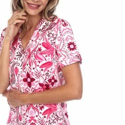 Pajamas Womens White Mark 2pc. Tropical Peacock Pajama Set -Nautica Sales Store 88a6f9a4 64b2 4008 a194 58c38234037b