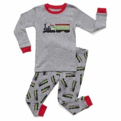 Pajamas Boys Leveret Train 2pc. Pajama Set