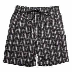 Pajamas Mens Architect® Plaid Woven Pajama Shorts - Black