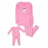 Toddler Girl Leveret Girl And Doll Leveret Ballerina Pajamas