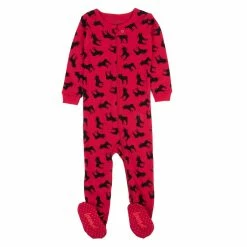 Toddler Boy Leveret Moose Print Footie Pajamas