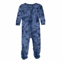 Baby Unisex (NB-24M) Leveret Tie-Dye Footie Pajamas