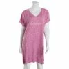Pajamas Womens Laura Ashley® Short Sleeve V-Neck Peached Nightshirt -Nautica Sales Store 9174472a c139 4c46 aebd fd38a4f89224