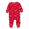 Baby Girl (3-24M) Leveret Hearts Footie Fleece Pajamas -Nautica Sales Store 93494ab4 afd4 41d4 bd1b 7a164be2aa21