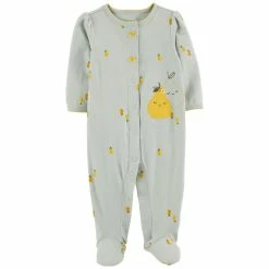 Pajamas Baby Girl (NB-9M) Carter’s® Pear Snap-Up Cotton Sleep & Play