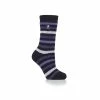 Socks & Hosiery Womens Heat Holders® Original Rosebud Stripe Crew Socks - Navy -Nautica Sales Store 94619e88 358a 4be4 b43c c14f2e460274
