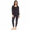Pajamas Womens Leveret Black Skeleton Cotton Pajama Set -Nautica Sales Store 95aba01a d7aa 441f b789 54cae4e6e67f