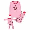 Toddler Girl Leveret Girl And Doll Butterfly Print Pajamas