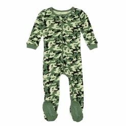 Baby Boy (NB-24M) Leveret Camouflage Print Footie Pajamas